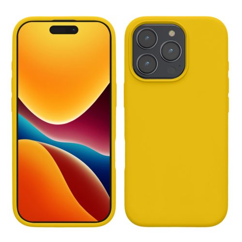 Kwmobile калъф за Apple iPhone 16 Pro Max, жълт, силиконов, KWM000022TX001C