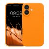 Kwmobile калъф за Apple iPhone 16, оранжев, силиконов, KWM000022TY005C