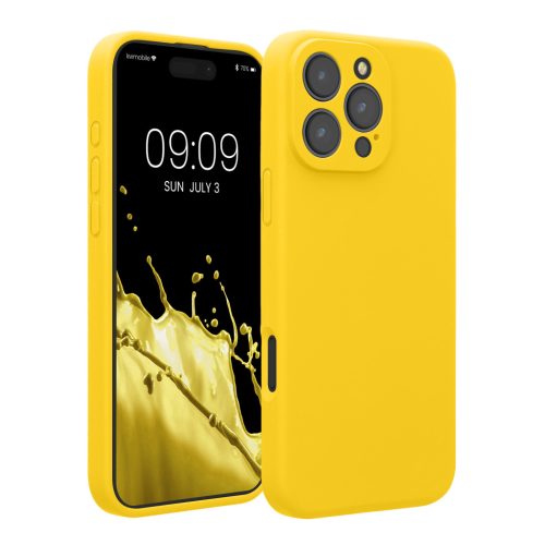 Kwmobile калъф за Apple iPhone 16 Pro Max, жълт, силиконов, KWM000022UA002C