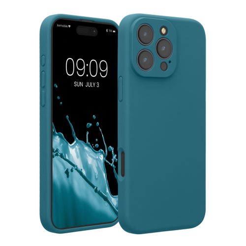 Kwmobile калъф за Apple iPhone 16 Pro Max, син, силиконов, KWM000022UA003C