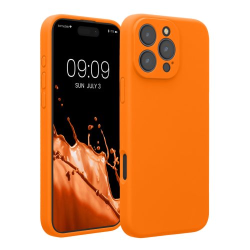 Kwmobile калъф за Apple iPhone 16 Pro Max, оранжев, силиконов, KWM000022UA005C