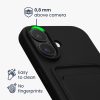 Kwmobile калъф за Apple iPhone 16, черен, силиконов, KWM000022UF001C