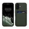 Kwmobile калъф за Apple iPhone 16, тъмнозелен, силиконов, KWM000022UF002C