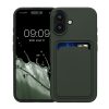 Kwmobile калъф за Apple iPhone 16, тъмнозелен, силиконов, KWM000022UF002C