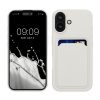Kwmobile калъф за Apple iPhone 16, бял, силиконов, KWM000022UF005C