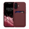 Kwmobile калъф за Apple iPhone 16, тъмночервен, силиконов, KWM000022UF006C