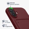 Kwmobile калъф за Apple iPhone 16, тъмночервен, силиконов, KWM000022UF006C