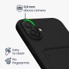 Kwmobile калъф за Apple iPhone 16 Plus, черен, силиконов, KWM000022UG001C