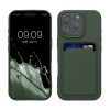 Kwmobile калъф за Apple iPhone 16 Pro, тъмнозелен, силиконов, KWM000022UH002C