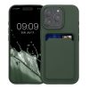 Kwmobile калъф за Apple iPhone 16 Pro, тъмнозелен, силиконов, KWM000022UH002C