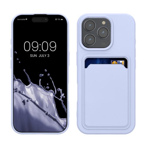 Kwmobile калъф за Apple iPhone 16 Pro, син, силиконов, KWM000022UH003C