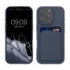 Kwmobile калъф за Apple iPhone 16 Pro, тъмносин, силиконов, KWM000022UH004C