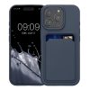 Kwmobile калъф за Apple iPhone 16 Pro, тъмносин, силиконов, KWM000022UH004C