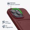 Kwmobile калъф за Apple iPhone 16 Pro, тъмночервен, силиконов, KWM000022UH006C