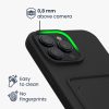 Силиконов калъф Kwmobile за Apple iPhone 16 Pro Max, черен, KWM000022UI001C