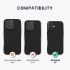 Kwmobile калъф за Apple iPhone 16, черен, силиконов, KWM000022UJ003C