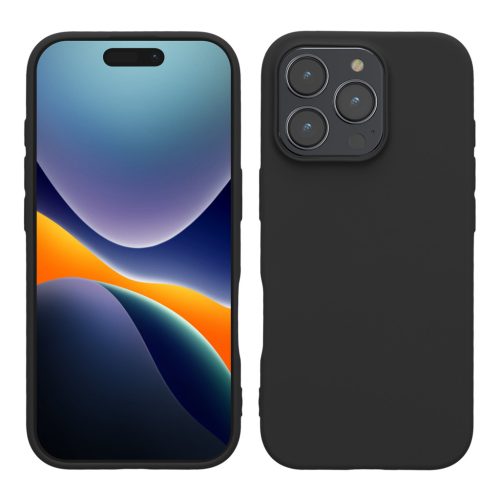 Kwmobile калъф за Apple iPhone 16 Pro, черен, силиконов, KWM000022UK003C
