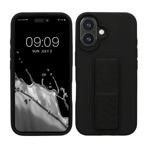 Kwmobile калъф за Apple iPhone 16, черен, силиконов, KWM000022UM003C