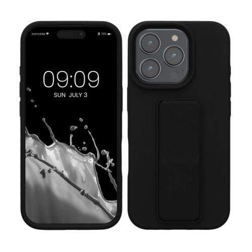 Kwmobile калъф за Apple iPhone 16 Pro, черен, силиконов, KWM000022UN003C