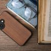 Kwmobile калъф за Apple iPhone 16, кафяв, дърво/силикон, KWM000022UP001C