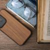 Kwmobile калъф за Apple iPhone 16 Pro, кафяв, дърво/силикон, KWM000022UQ001C