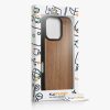 Kwmobile калъф за Apple iPhone 16 Pro, кафяв, дърво/силикон, KWM000022UQ001C