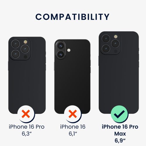 Kwmobile калъф за Apple iPhone 16 Pro Max, кафяв, дърво/силикон, KWM000022UR001C