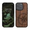 Kwmobile калъф за Apple iPhone 16 Pro, кафяв, дърво/силикон, KWM000022UT001C