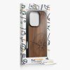 Kwmobile калъф за Apple iPhone 16 Pro, кафяв, дърво/силикон, KWM000022UT001C