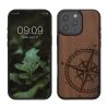 Kwmobile калъф за Apple iPhone 16 Pro Max, кафяв, дърво/силикон, KWM000022UU001C