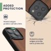 Kwmobile калъф за Apple iPhone 16 Pro Max, кафяв, дърво/силикон, KWM000022UU001C
