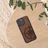 Kwmobile калъф за Apple iPhone 16 Pro Max, кафяв, дърво/силикон, KWM000022UU001C
