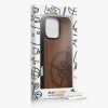 Kwmobile калъф за Apple iPhone 16 Pro Max, кафяв, дърво/силикон, KWM000022UU001C