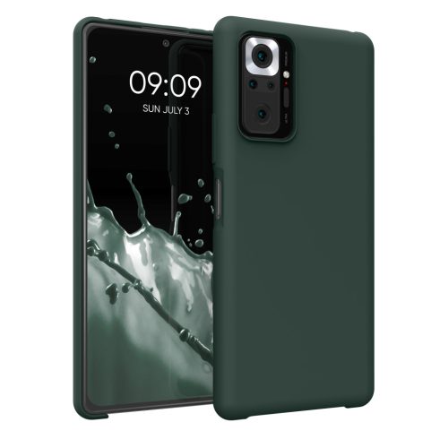 Kwmobile калъф за Xiaomi Redmi Note 10 Pro, тъмнозелен, силиконов, KWM000012OI010C