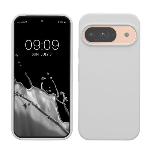 Kwmobile калъф за Google Pixel 9/Pixel 9 Pro, бял, силиконов, KWM000020PI016C