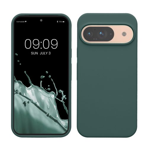 Kwmobile калъф за Google Pixel 9/Pixel 9 Pro, зелен, силиконов, KWM000020PI018C