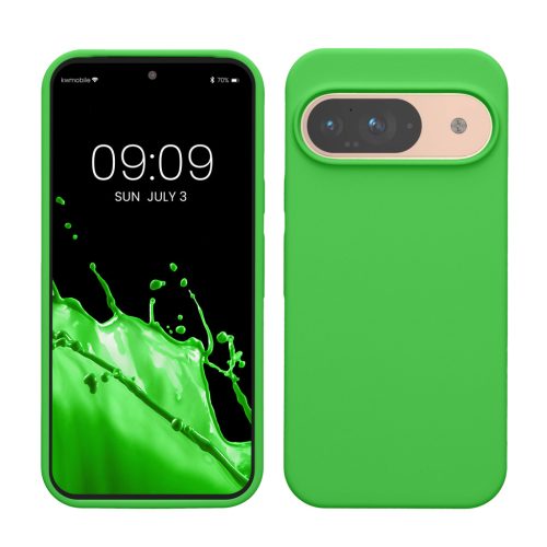 Kwmobile калъф за Google Pixel 9/Pixel 9 Pro, зелен, силиконов, KWM000020PI019C
