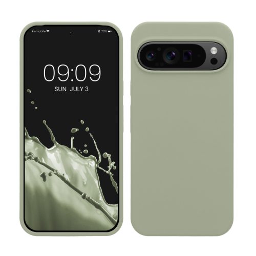 Kwmobile калъф за Google Pixel 9 Pro XL, светло зелен, силиконов, KWM000020PV012C