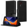 Комплект калъф и защитно фолио Kwmobile за Samsung Galaxy Xcover 5, черен, еко кожа/силикон, KWM000021UY001C