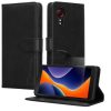 Комплект калъф и защитно фолио Kwmobile за Samsung Galaxy Xcover 5, черен, еко кожа/силикон, KWM000021UY001C