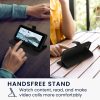 Комплект калъф и защитно фолио Kwmobile за Samsung Galaxy Xcover 5, черен, еко кожа/силикон, KWM000021UY001C