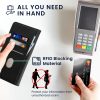 Комплект калъф и защитно фолио Kwmobile за Samsung Galaxy Xcover 5, черен, еко кожа/силикон, KWM000021UY001C