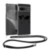 Kwmobile калъф с връзка за връзка за Google Pixel 8a, прозрачен/черен, силиконов, KWM000020KX004C