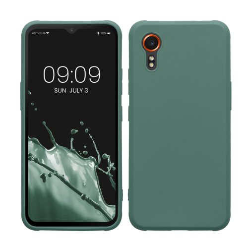 Kwmobile калъф за Samsung Galaxy Xcover 7, зелен, силиконов, KWM000021VH006C