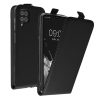 Kwmobile калъф за Samsung Galaxy A12, черен, еко кожа/силикон, KWM000021VO001C