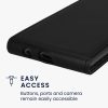 Kwmobile калъф за Samsung Galaxy A12, черен, еко кожа/силикон, KWM000021VO001C