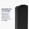 Kwmobile калъф за Samsung Galaxy A12, черен, еко кожа/силикон, KWM000021VO001C
