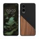 Kwmobile калъф за OnePlus Nord CE4 Lite, кафяв/черен, дърво/силикон, KWM000022UX001C