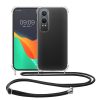 Kwmobile калъф с връзка за OnePlus Nord CE4 Lite, прозрачен/черен, силиконов, KWM000022VA001C