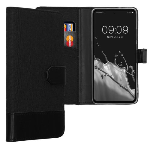 Kwmobile калъф за OnePlus Nord CE4 Lite, черен, текстил/силикон, KWM000022VB001C